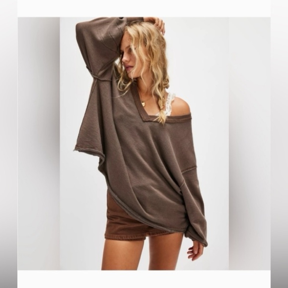 NWT Free People Venice V-Neck Pullover